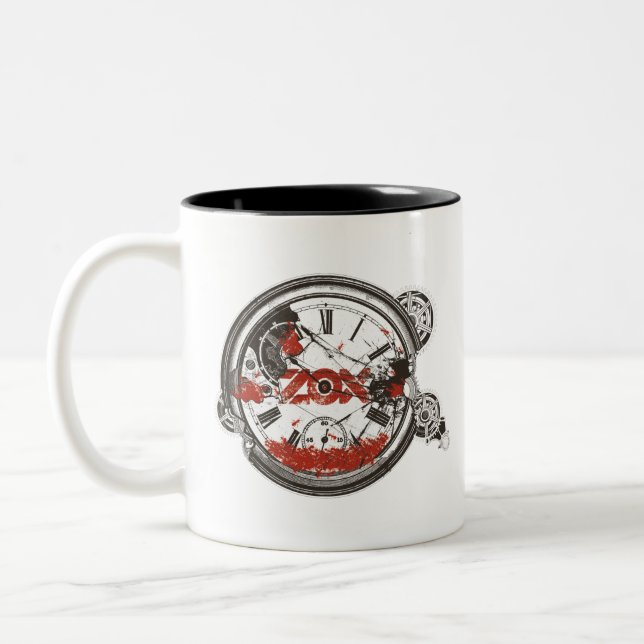 ZOX - Line in the Sand - Two-Tone Coffee Mug (Left)
