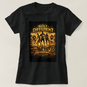 ZOYNK Store Built Different No Days Off 0045618 T-Shirt