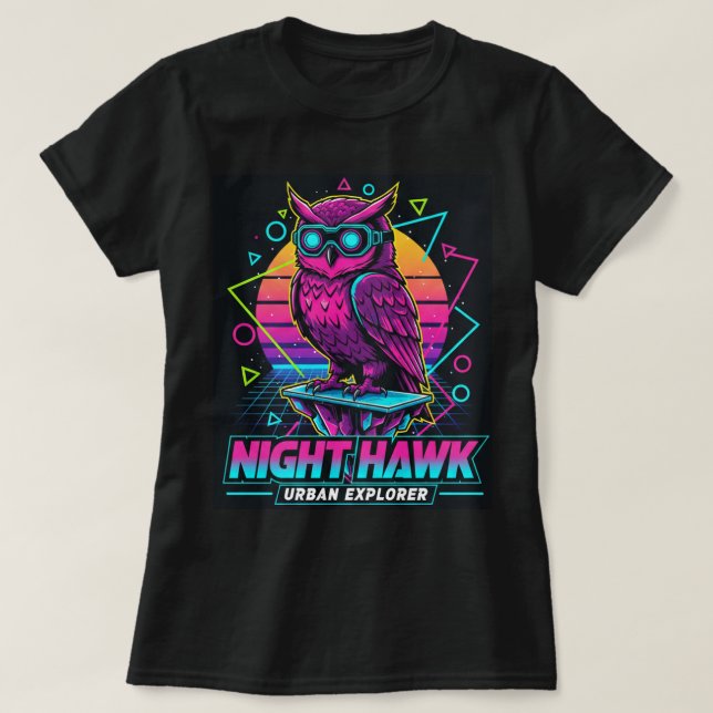 ZOYNK T-Shirt Graphics Night Hawk 0045227 (Design Front)