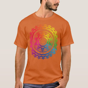 Zozo rainbow mandala Best Wishes multicolor gradie T-Shirt
