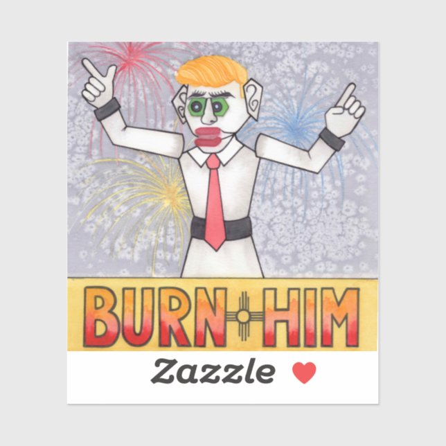 Zozobra Old Man Gloom Santa Fe, NM Tradition Sticker (Sheet)