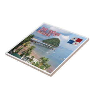 zPA003 PANAMA, Isla Taboga, El Morro Beach, Ceramic Tile