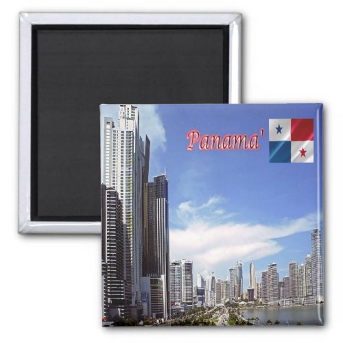 zPA006 PANAMA Skycrapers America Fridge Magnet