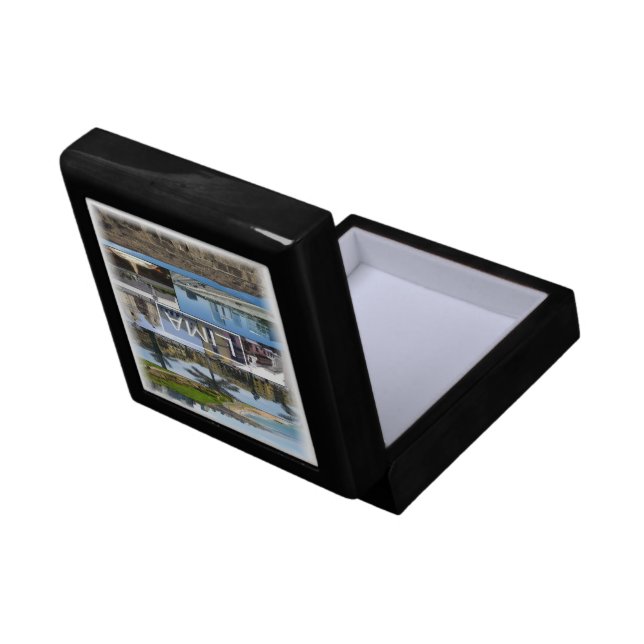 zPE008 mosaic of LIMA in Peru, America, Gift Box (Back Open)