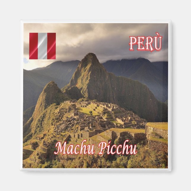 zPE025 MACHU PICCHU, Cozco, Peru, Fridge Magnet (Front)
