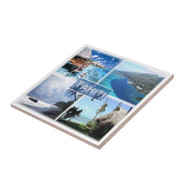 zPF003 TAHITI, French Polynesia, Oceania, Ceramic Tile (Side)
