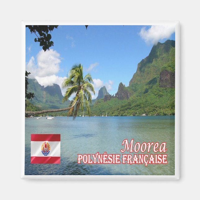 zPF013 COOK BAY, MOOREA, French Polynesia, Fridge  Magnet (Front)