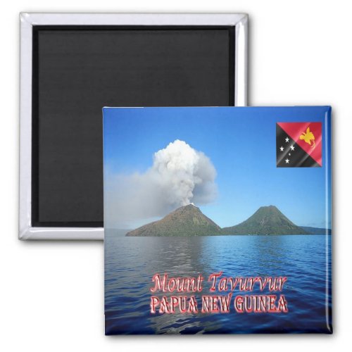 zPG007 MOUNT TAVURVUR Papua New Guinea Fridge Magnet