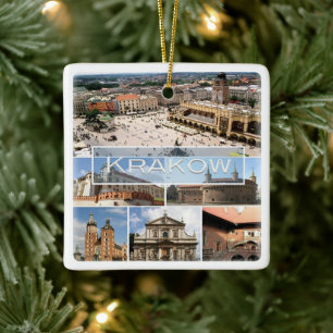 zPL004 KRAKOW, Poland, Europe, Ceramic Ornament