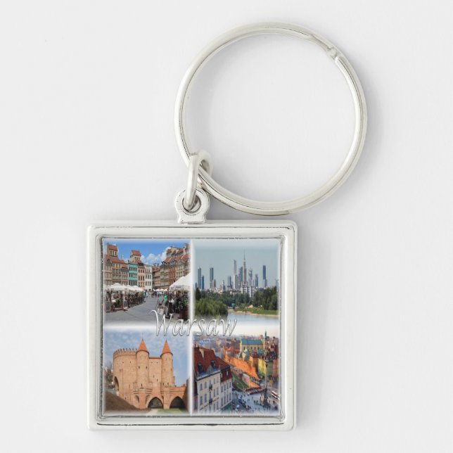 zPL006 WARSAW WARSZAWA, Poland, Europe, Keychain (Front)