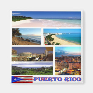 zPR006 PUERTO RICO,  Mosaic, Americ, Fridge Magnet