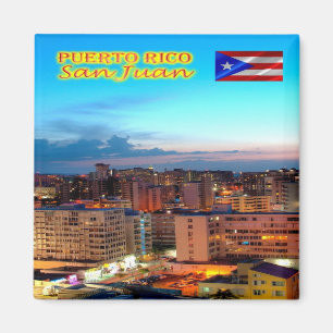 zPR007 PUERTO RICO, San Juan, America, Fridge Magnet