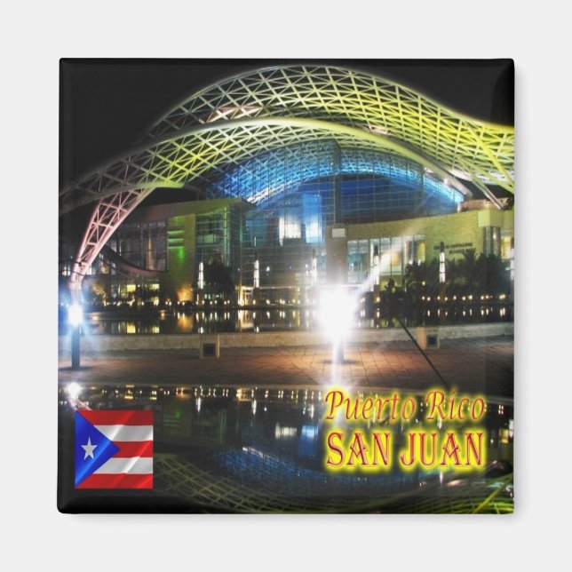 zPR009 PUERTO RICO, San Juan, Convention Center,  Magnet (Front)