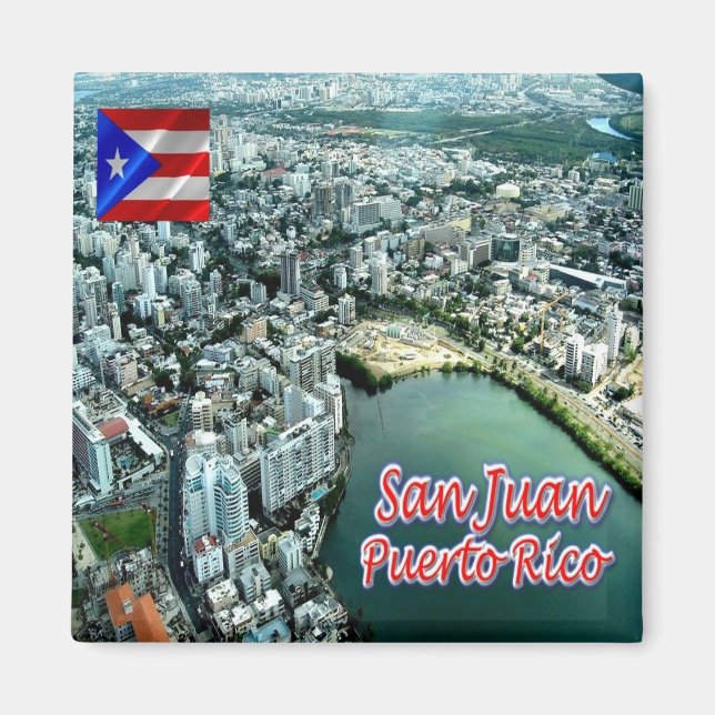 zPR015 PUERTO RICO, San Juan, America, Fridge Magnet (Front)