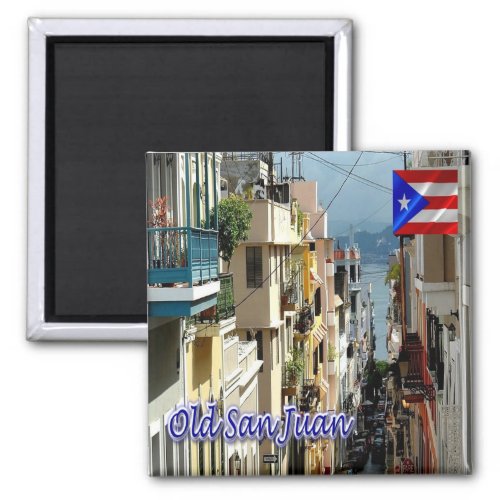 zPR018 PERTO RICO Old San Juan America Fridge Magnet