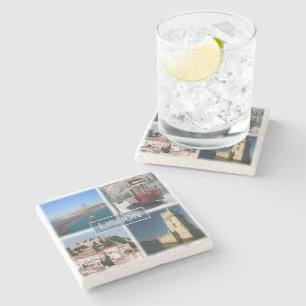 zPT007 LISBON, Portugal, Europe, Stone Coaster
