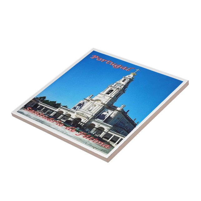 zPT011 SANCTUARY OF FATIMA, Portugal, Ceramic Tile (Side)