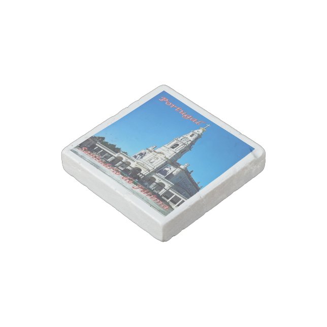 zPT011 SANCTUARY OF FATIMA, Portugal, Stone Magnet (Angled)