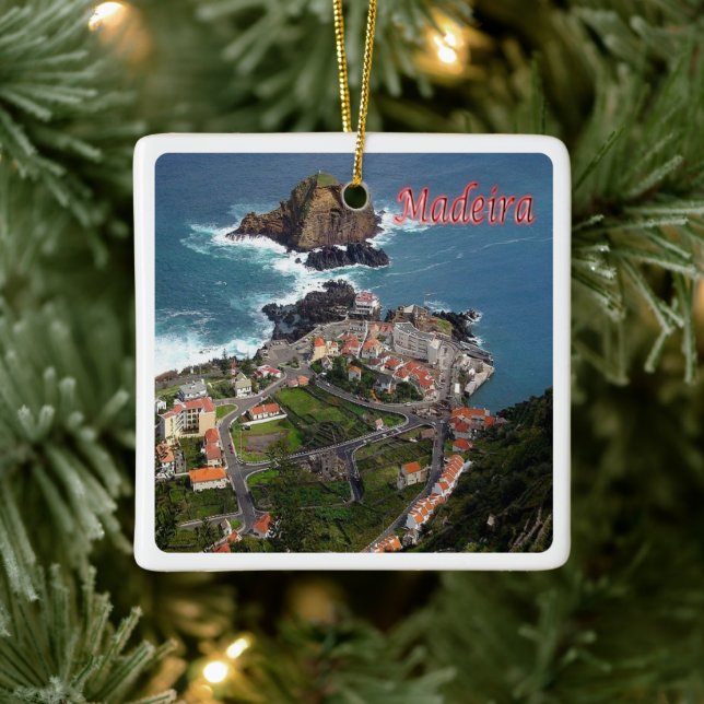 zPT013 MADEIRA Port Moniz, Portugal Europe, Ceramic Ornament (Tree)
