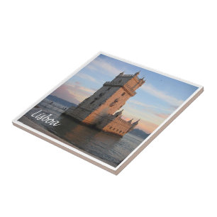 zPT015 LISBON Tower, Portugal, Europe, Ceramic Tile