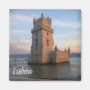 zPT015 LISBON Tower, Portugal, Europe, Fridge Magnet