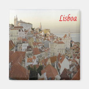 zPT017 LISBON panorama, Portugal, Europe, Fridge Magnet