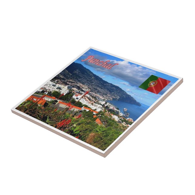 zPT022 FUNCHAL, Portugal, Europe, Ceramic Tile (Side)