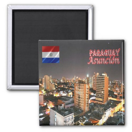 zPY009 ASUNCION Paraguay America Fridge Magnet