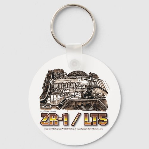 ZR1LT5 320  Corvette Engine Keychain