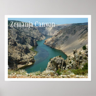 Zrmanja Canyon, Dalmatia, Croatia Poster