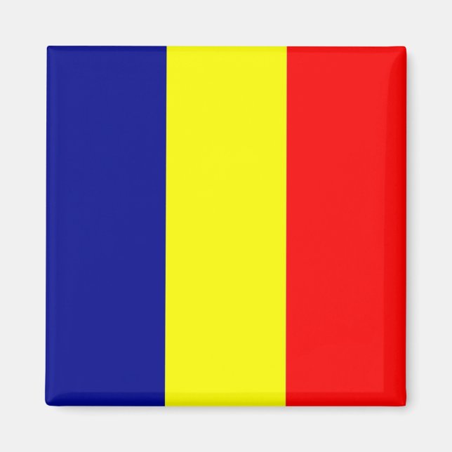 zRO001 ROMANIAN FLAG ROMANIA, Fridge Magnet (Front)