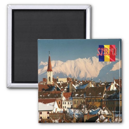 zRO006 SIBIU panorama Romania Europe Fridge Magnet