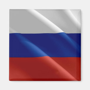 zRU002 RUSSIAN waving FLAG RUSSIA, Fridge Magnet