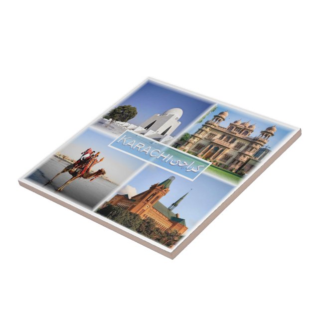 zSA007 KARACHI, Saudi Arabia, Asia, Ceramic Tile (Side)