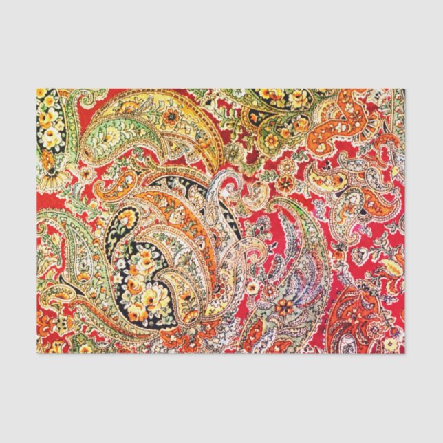 Zsa Zsa Paisley Tissue Paper (Front)