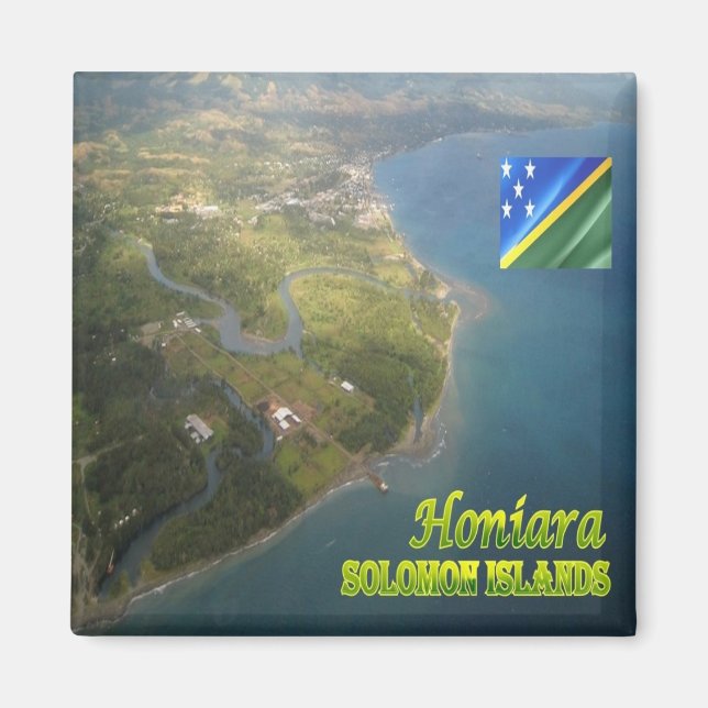 zSB005 HONIARA, Solomon Islands, Fridge Magnet (Front)