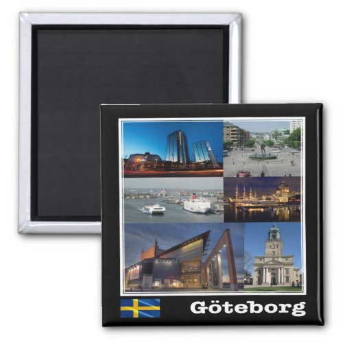 zSE004 GOTHENBURG Sweden Europe Fridge Magnet