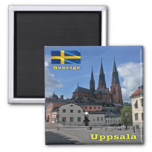 zSE007 UPPSALA Sweden Europe Fridge Magnet