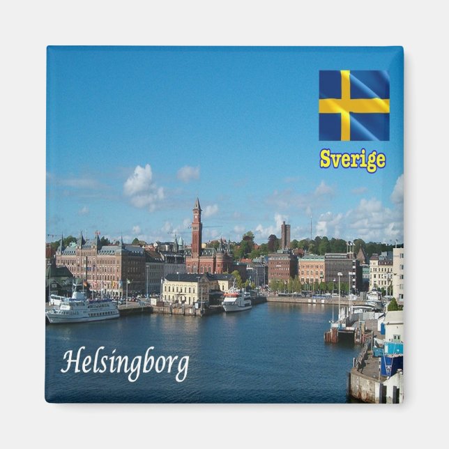 zSE015 HELSINGGORG, Sweden, Europe, Fridge Magnet (Front)