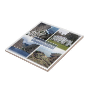 zSH001 SAINT HELENA, Mosaic, Africa, Ceramic Tile