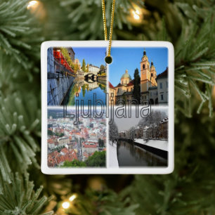 zSI016 LJUBLJANA, Slovenia, Europe, Ceramic Ornament