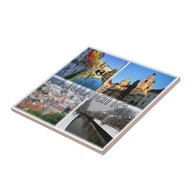 zSI016 LJUBLJANA, Slovenia, Europe, Ceramic Tile (Side)