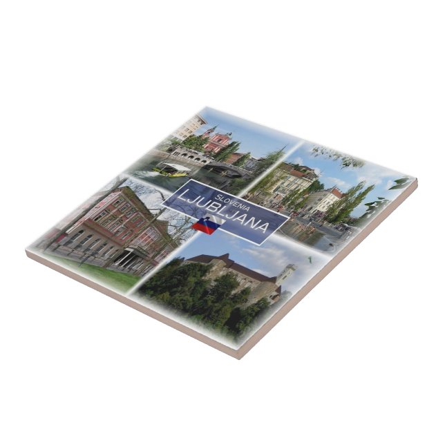 zSI017 LJUBLJANA, Slovenia, Europe, Ceramic Tile (Side)