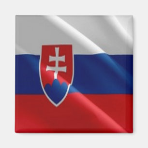 zSK002 SLOVAK waving FLAG SLOVAKIA, Fridge Magnet
