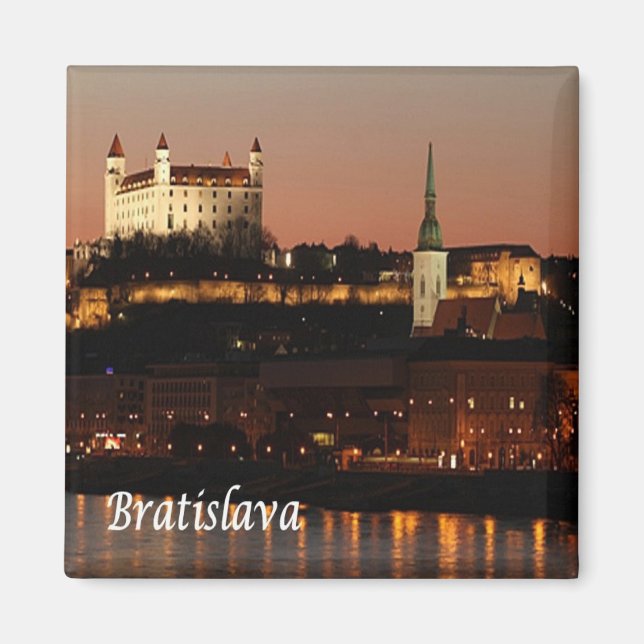 zSK005 BRATISLAVA, Slovakia, Europe, Fridge Magnet (Front)