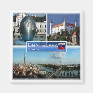zSK013 BRATISLAVA, Slovakia, Europe, Fridge Magnet