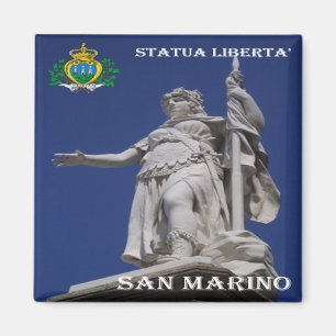 zSM004 STATUE LIBERTY, San Marino, Europe, Fridge Magnet