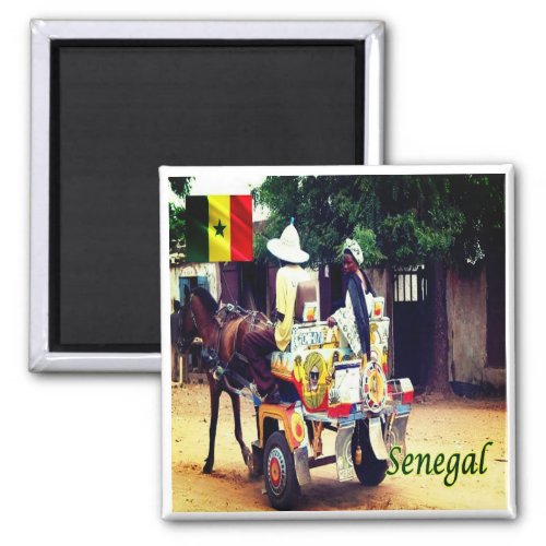 zSN003 SENEGAL Buggy Taxi Africa Fridge Magnet