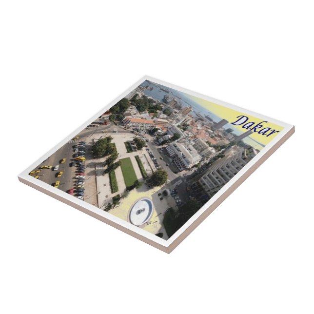 zSN007 DAKAR, Senegal, Africa, Ceramic Tile (Side)