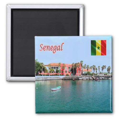 zSN008 SENEGAL Port Island of Gore Fridge Magnet
